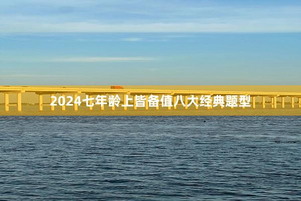 2024七年龄上皆备值八大经典题型