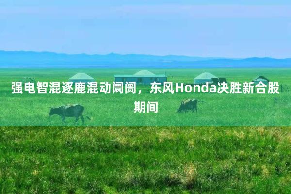 强电智混逐鹿混动阛阓，东风Honda决胜新合股期间