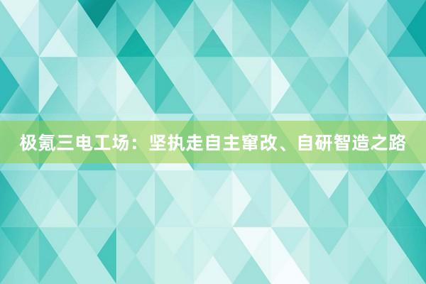 极氪三电工场：坚执走自主窜改、自研智造之路